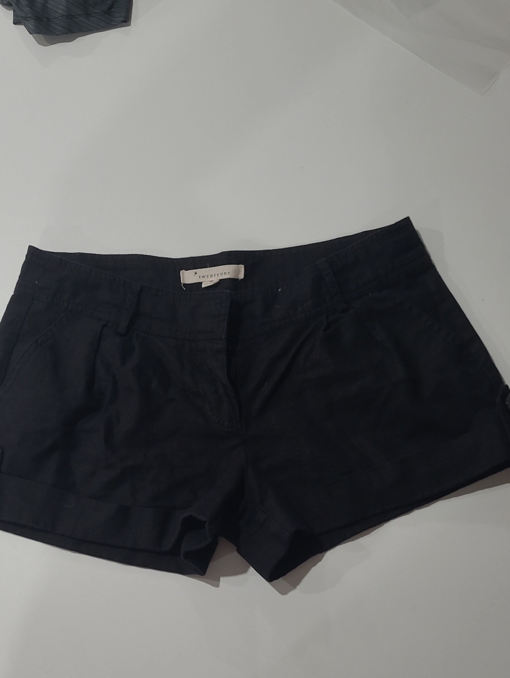 Ann Taylor Black Tailored Bermuda Shorts